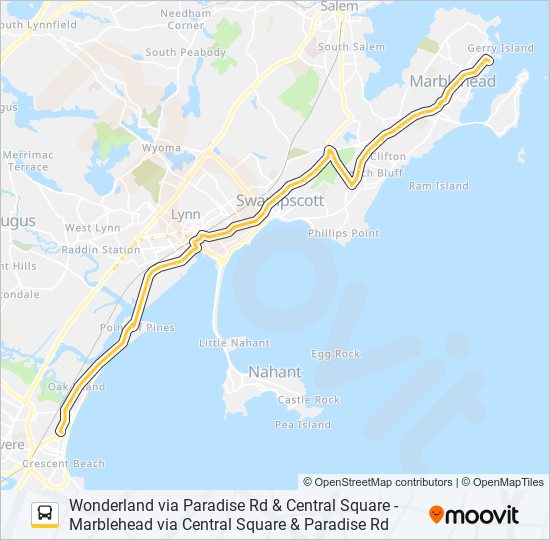 441 Bus Line Map