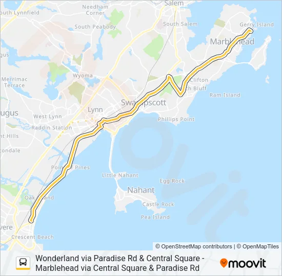 441 Bus Line Map