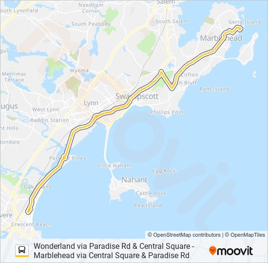 441 bus Line Map