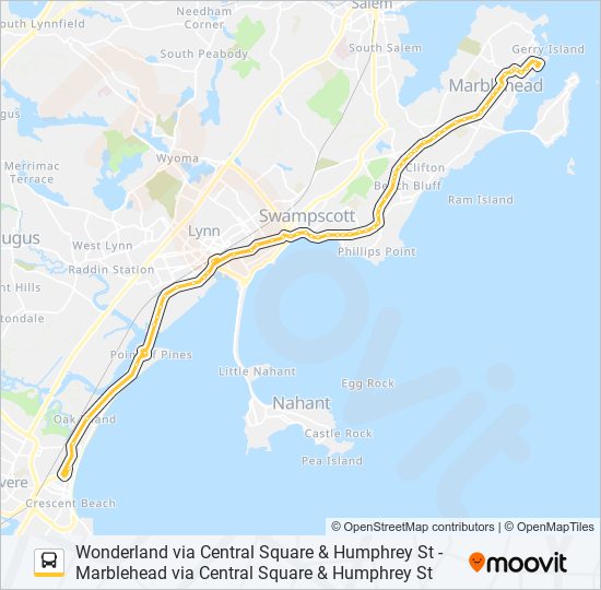 Mapa de 442 de autobús