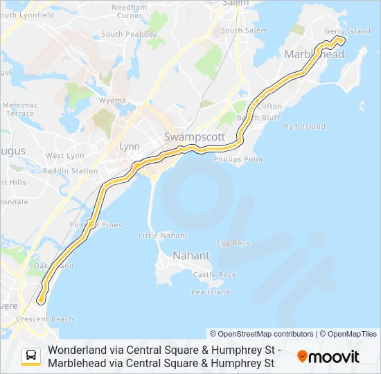 442 Bus Line Map