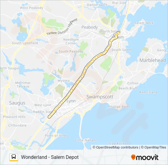 450 Bus Line Map