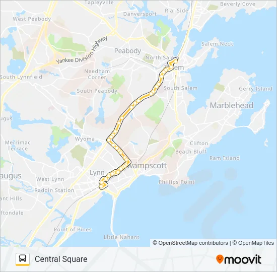456 Bus Line Map