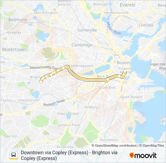 501 Bus Line Map