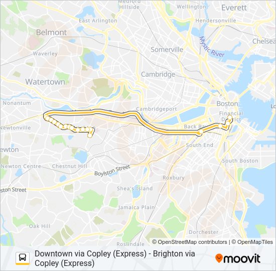 501 Bus Line Map