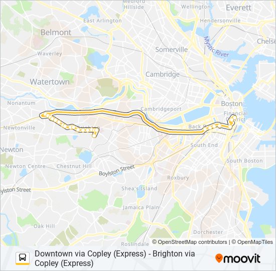 Mapa de 501 de autobús