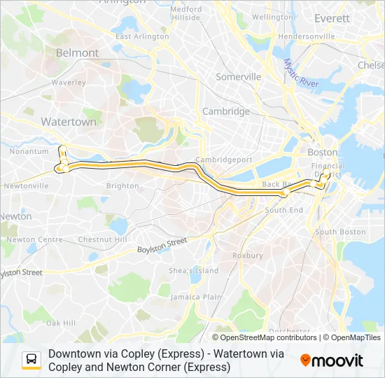 504 Bus Line Map