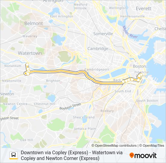 504 Bus Line Map