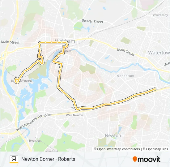 553 Bus Line Map