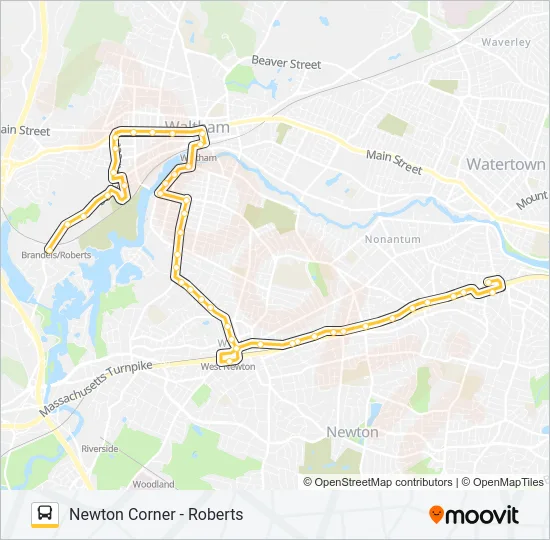 553 Bus Line Map