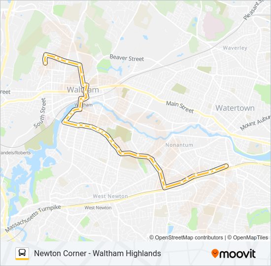 556 bus Line Map