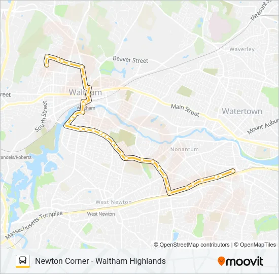 556 Bus Line Map