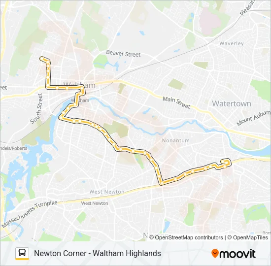 556 Bus Line Map