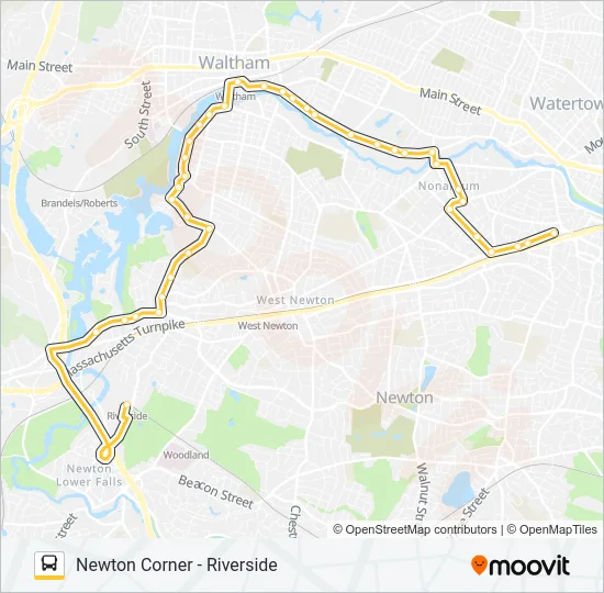 558 Bus Line Map