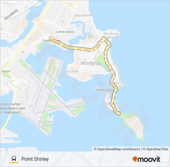 712 bus Line Map