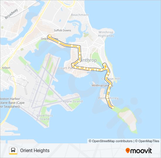 713 bus Line Map