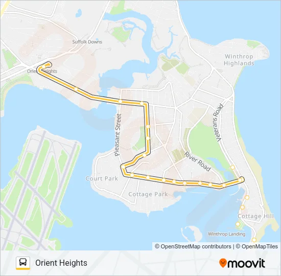 713 Bus Line Map