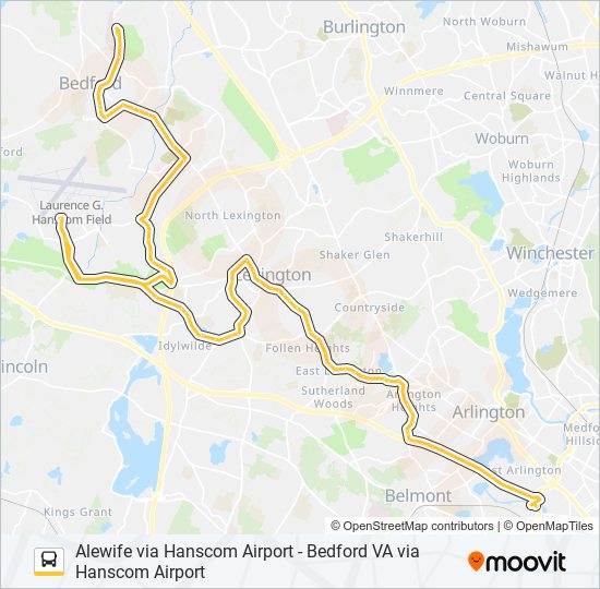 62/76 Bus Line Map