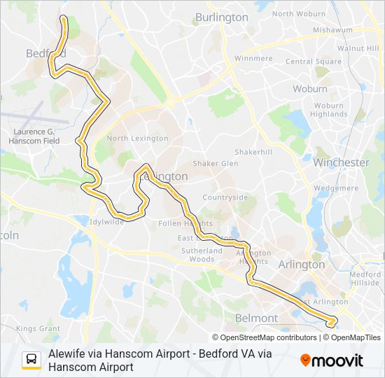 62/76 Bus Line Map