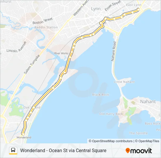 441/442 Bus Line Map