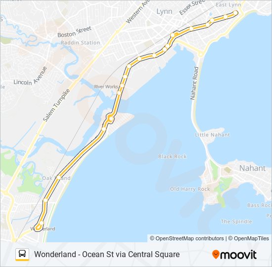 441/442 Bus Line Map