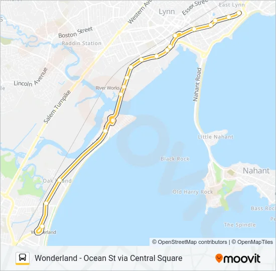 441/442 Bus Line Map