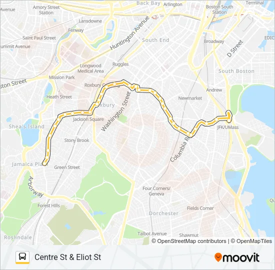 41 Bus Line Map