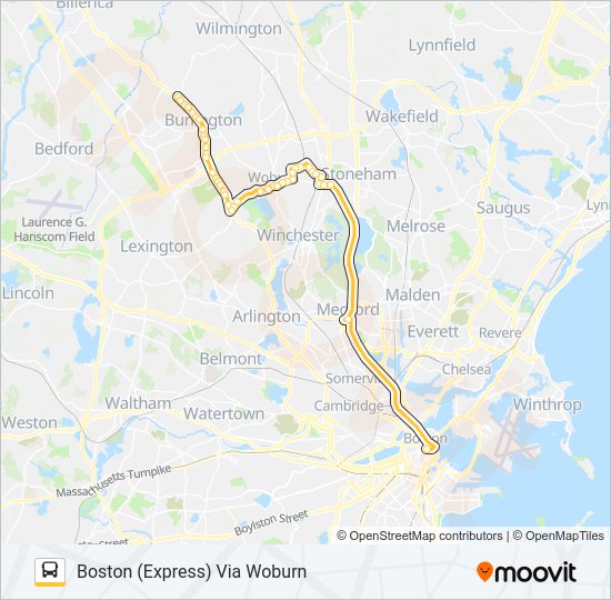 354 Bus Line Map