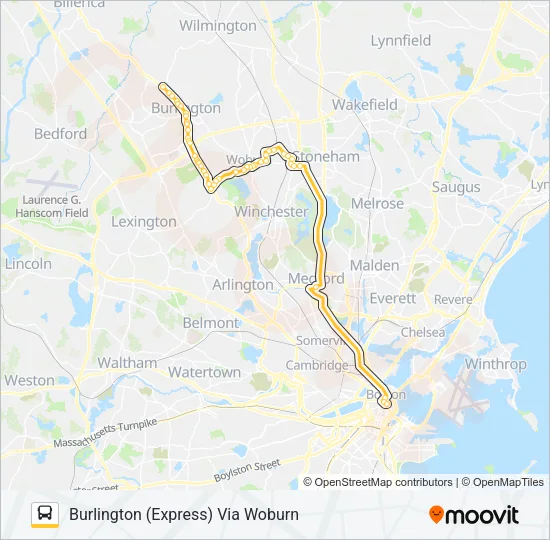 354 Bus Line Map