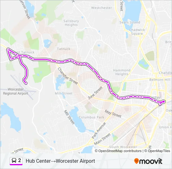2 Bus Line Map