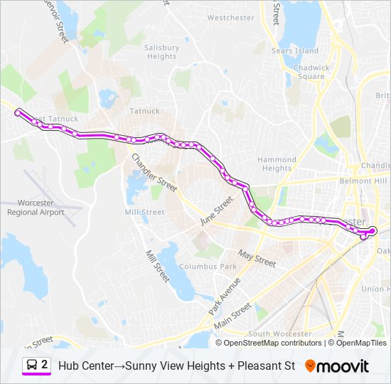 2 Bus Line Map