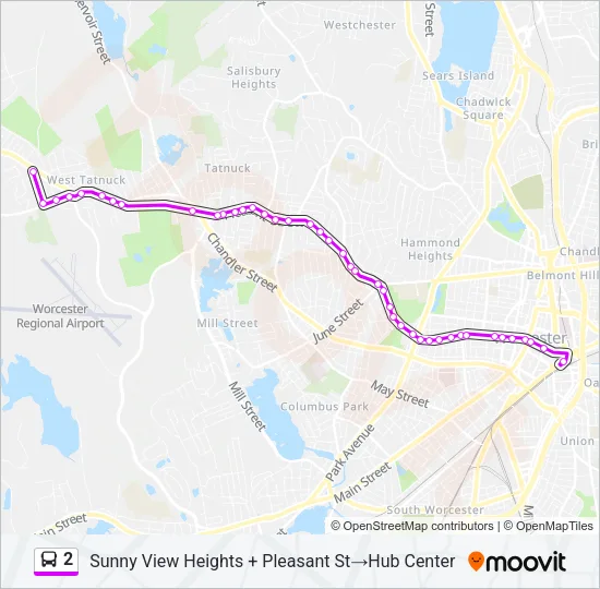 2 Bus Line Map