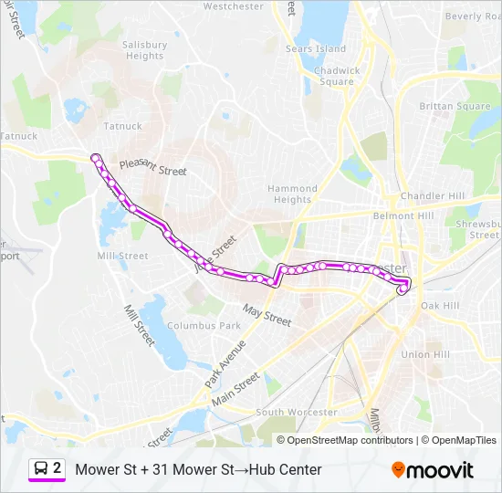 2 Bus Line Map