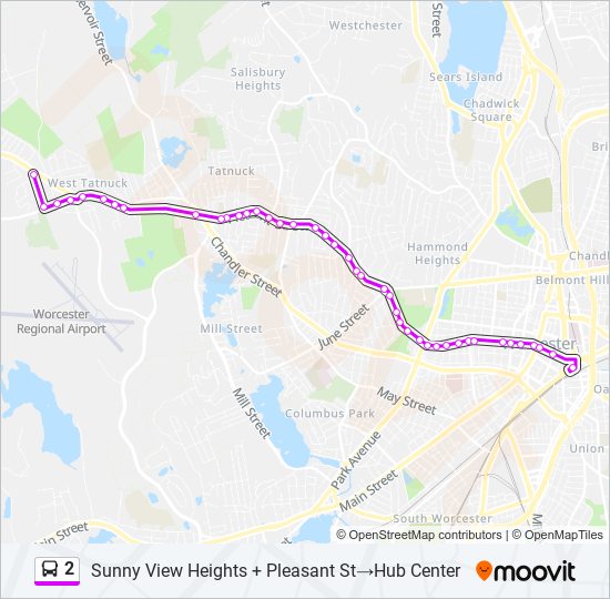 2 bus Line Map