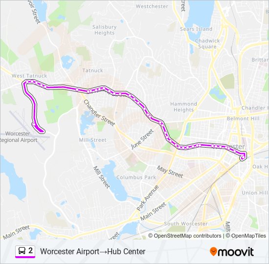 Mapa de 2 de autobús