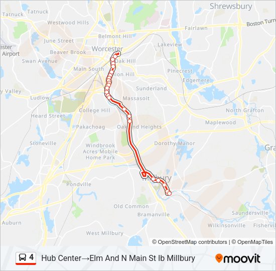 4 Bus Line Map