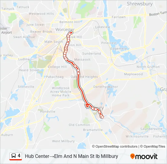 4 Bus Line Map