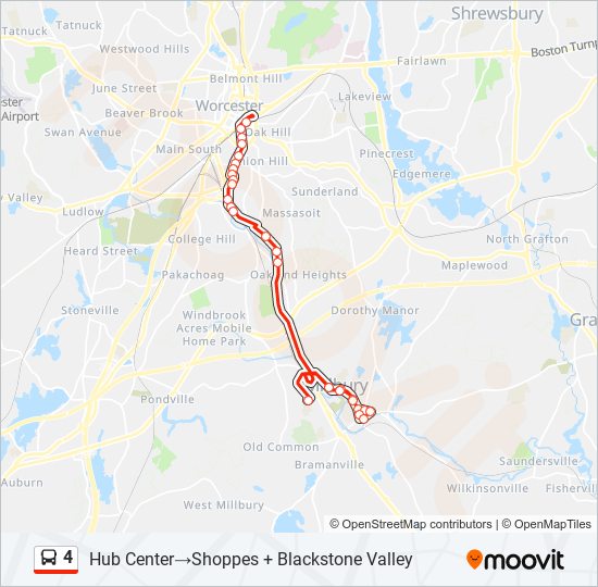 4 Bus Line Map