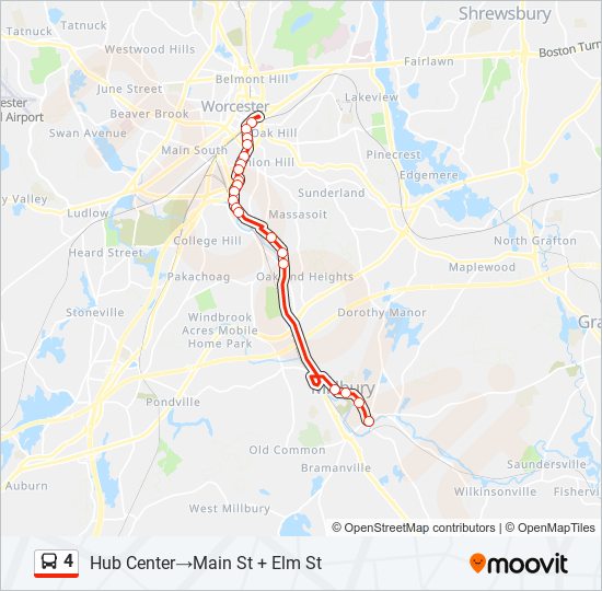 4 Bus Line Map