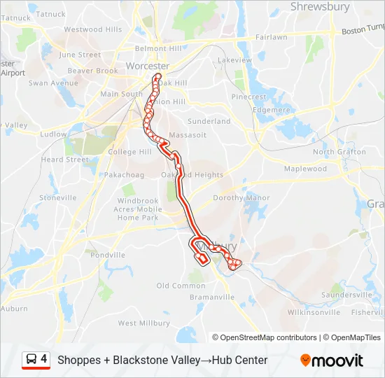 4 Bus Line Map