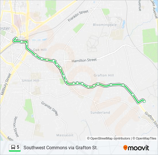 5 bus Line Map