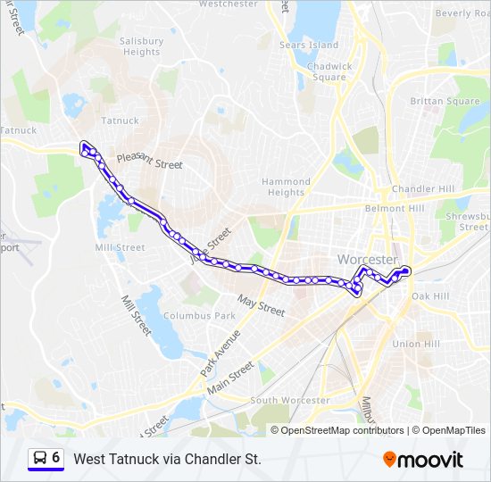 6 bus Line Map