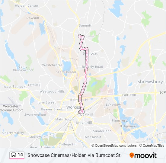 14 Bus Line Map