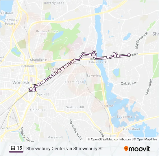 15 Bus Line Map