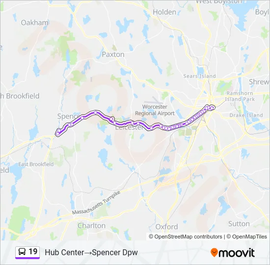 19 Bus Line Map