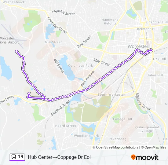 19 Bus Line Map