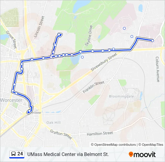 24 Bus Line Map