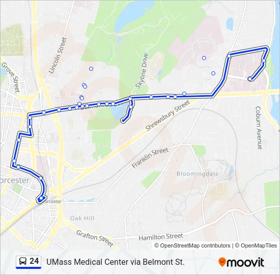 24 Bus Line Map