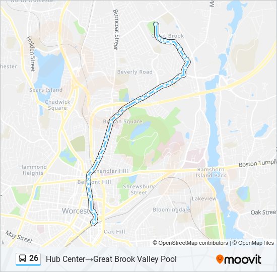 Mapa de 26 de autobús