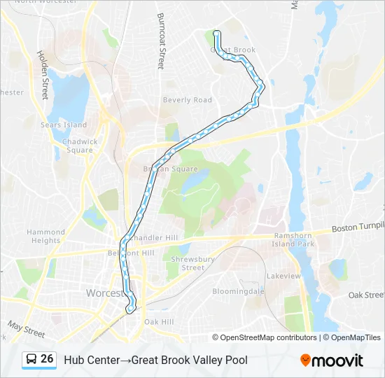 26 Bus Line Map